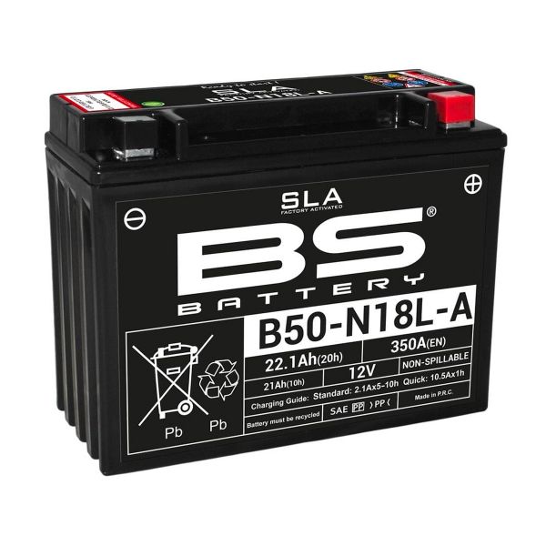Motorrad Batterie BS Battery BS Battery B50N18L-A SLA