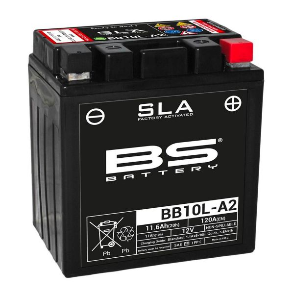 Motorrad Batterie BS Battery BS Battery BB10L-A2 SLA