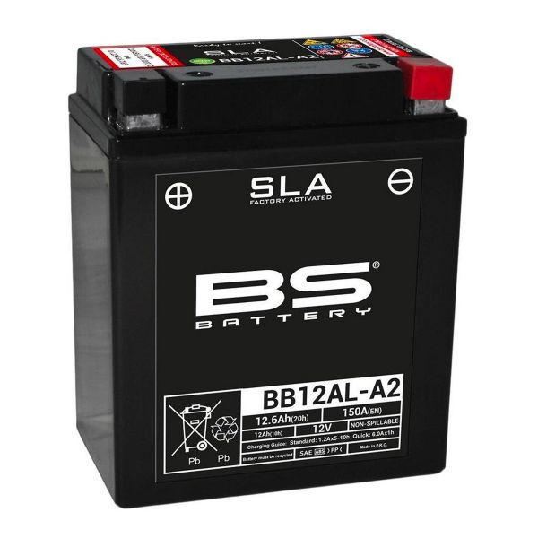 Motorrad Batterie BS Battery BS Battery BB12AL-A2 SLA