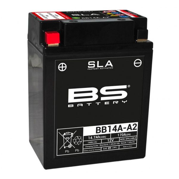 Motorrad Batterie BS Battery BS Battery BB14A-A2 SLA