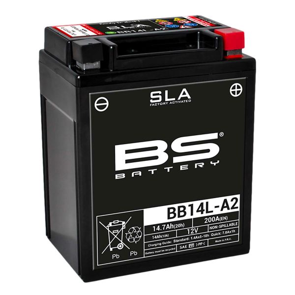 Motorrad Batterie BS Battery BS Battery BB14L-A2 SLA