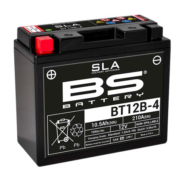 Motorrad Batterie BS Battery BS Battery BT12B-4 SLA