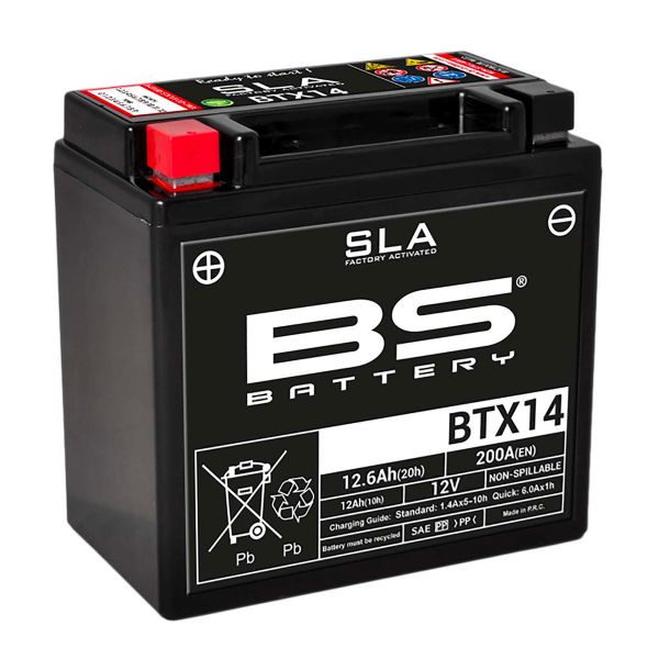 Motorrad Batterie BS Battery BS Battery BTX14 SLA