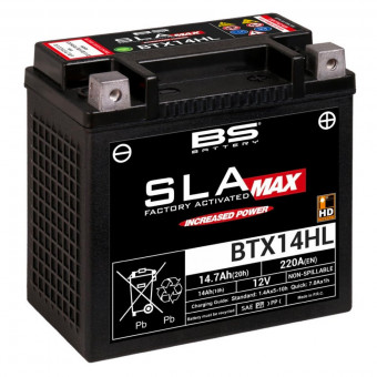 Motorrad Batterie BS Battery BS Battery BTX14HL SLA-MAX Motorrad Batterie BS Battery BS Battery BTX14HL SLA-MAX