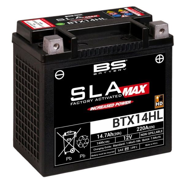 Motorrad Batterie BS Battery BS Battery BTX14HL SLA-MAX