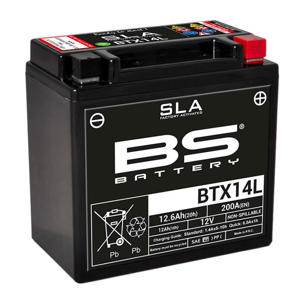 Motorrad Batterie BS Battery BS Battery BTX14L SLA