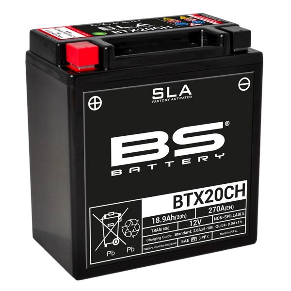 Motorrad Batterie BS Battery BS Battery BTX20CH SLA