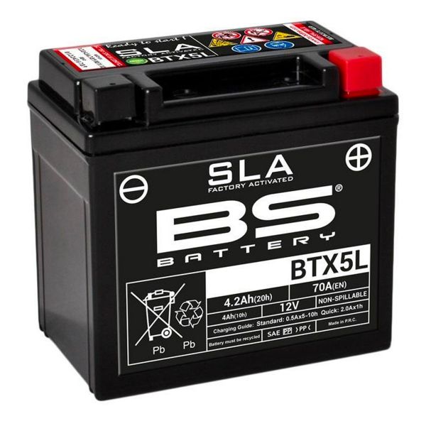 Motorrad Batterie BS Battery BS Battery BTX5L SLA