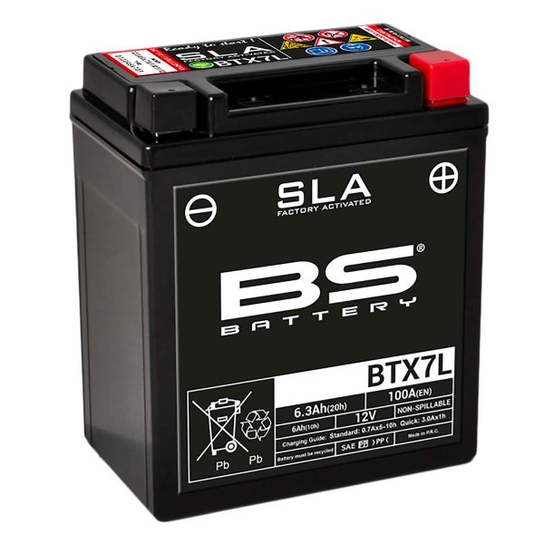 Motorrad Batterie BS Battery BS Battery BTX7L SLA