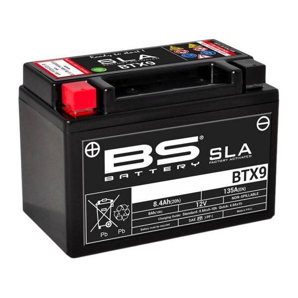 Motorrad Batterie BS Battery BS Battery BTX9 SLA