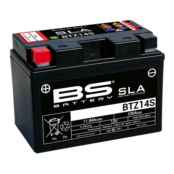 Motorrad Batterie BS Battery BS Battery BTZ14S SLA