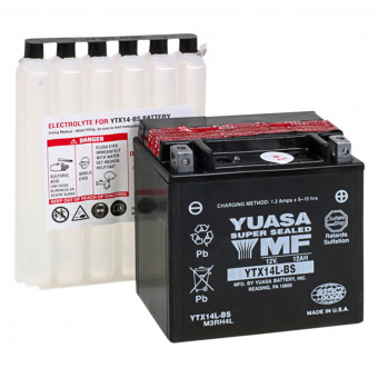 Motorrad Batterie Yuasa YTX14L-BS (0.69 L)