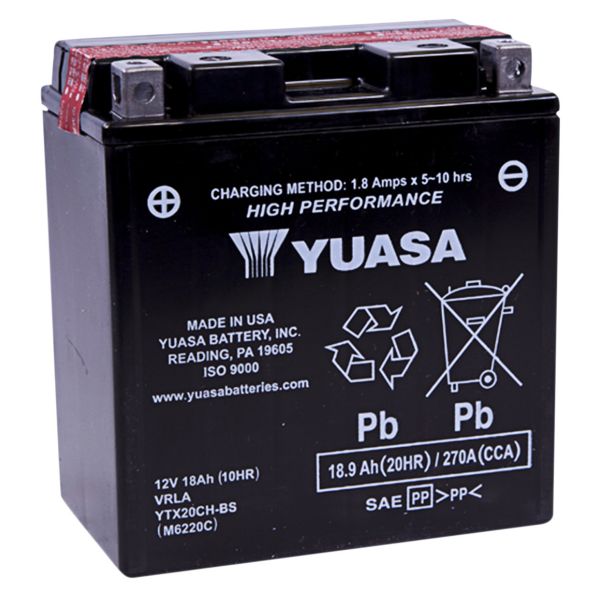 Motorrad Batterie Yuasa YTX20CH-BS (0.82 L)