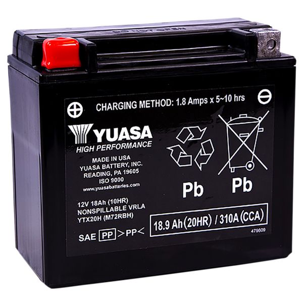 Motorrad Batterie Yuasa YTX20H FA