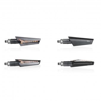 Motorrad & Roller Blinker Chaft Harper Black CE Motorrad & Roller Blinker Chaft Harper Black CE