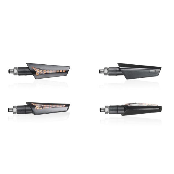 Motorrad & Roller Blinker Chaft Harper Black CE