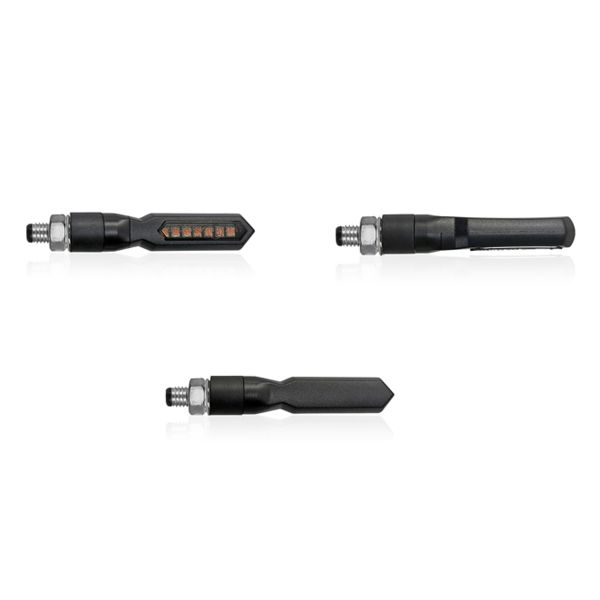 Motorrad & Roller Blinker Chaft Lighter Black