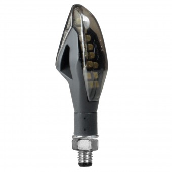 Motorrad & Roller Blinker Chaft Wanted Black Fume