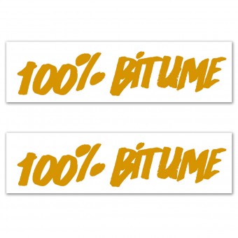Motorrad Aufkleber Kit 100% Bitume 2 Stickers 100% Bitume 14 x 3 Gold Motorrad Aufkleber Kit 100% Bitume 2 Stickers 100% Bitume 14 x 3 Gold