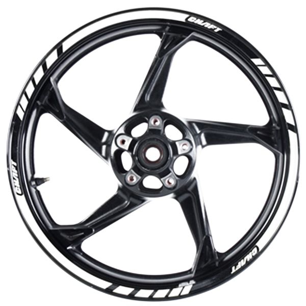 Motorrad Aufkleber Kit Chaft Felgenband Deluxe Weiss Motorrad Aufkleber Kit Chaft Felgenband Deluxe Weiss