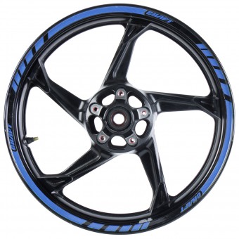Motorrad Aufkleber Kit Chaft Felgenband Deluxe Blau Motorrad Aufkleber Kit Chaft Felgenband Deluxe Blau