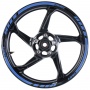 Motorrad Aufkleber Kit Chaft Felgenband Deluxe Blau