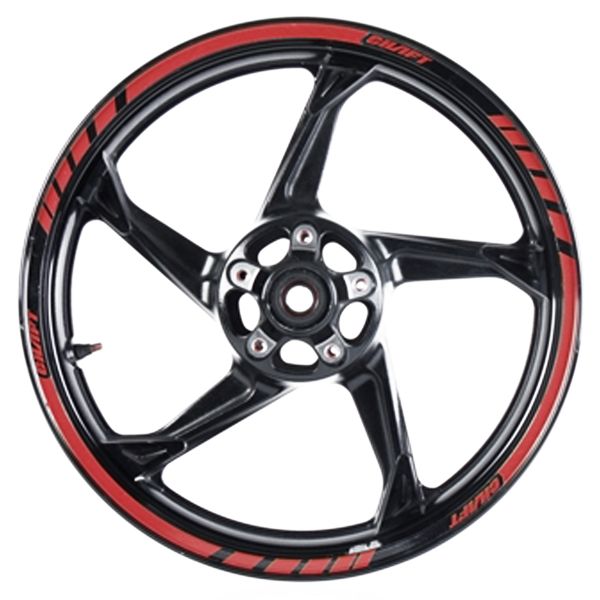 Motorrad Aufkleber Kit Chaft Felgenband Deluxe Rot Motorrad Aufkleber Kit Chaft Felgenband Deluxe Rot