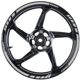 Motorrad Aufkleber Kit Chaft Felgenband Deluxe Silber Motorrad Aufkleber Kit Chaft Felgenband Deluxe Silber