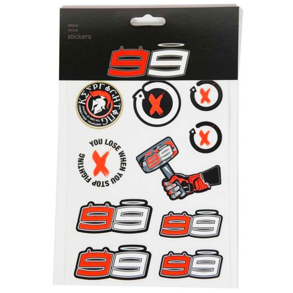 Motorrad Zubeh�r Jorge Lorenzo Stickers Small Lorenzo Multicolor