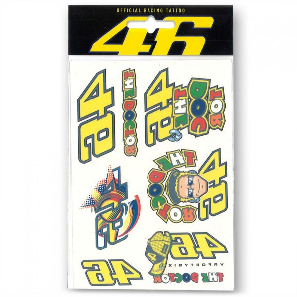 Motorrad Aufkleber Kit VR 46 Tattoo Set VR46