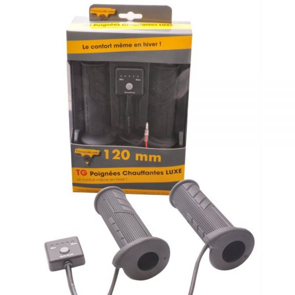 Motorrad & Roller Griffe Tecnoglobe TG Heizgriffe Luxe Universelles 120mm - 22mm