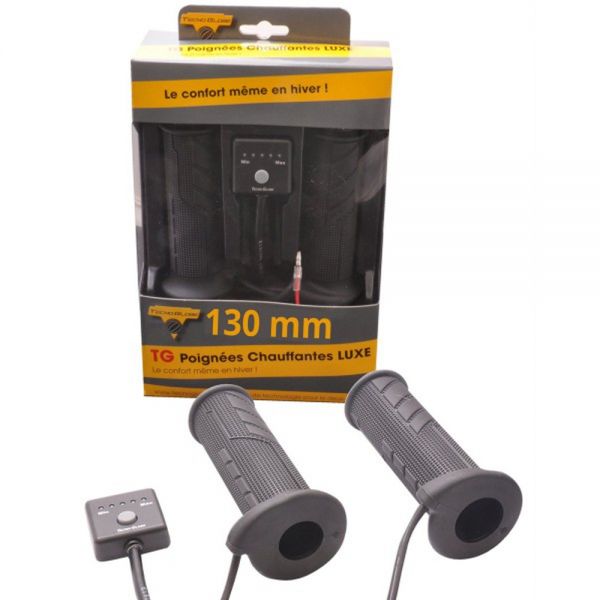Motorrad & Roller Griffe Tecnoglobe TG Heizgriffe Luxe Universelles 130mm - 22mm