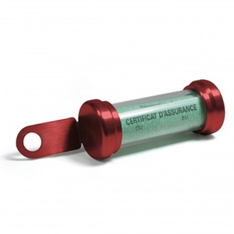 Versicherungsplakettenhalter Chaft Vignettenhalterung Tube Rot Versicherungsplakettenhalter Chaft Vignettenhalterung Tube Rot