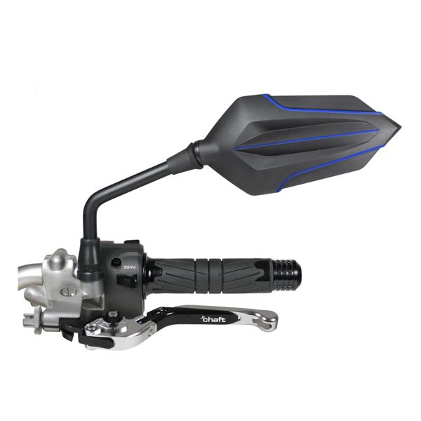 Motorrad & Roller Rückspiegel Chaft Chucky Black Blue CE Motorrad & Roller Rückspiegel Chaft Chucky Black Blue CE