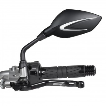 Motorrad & Roller Rckspiegel Chaft Extra Black White