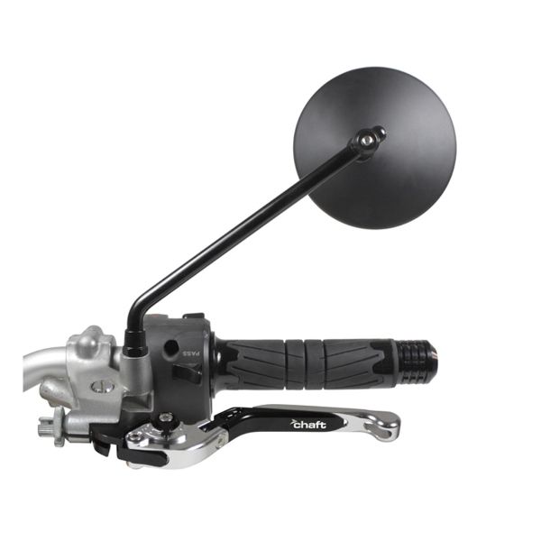Motorrad & Roller Rückspiegel Chaft Iron Black CE Motorrad & Roller Rückspiegel Chaft Iron Black CE