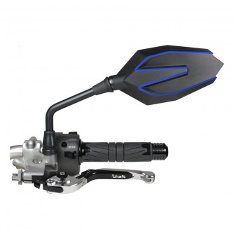 Motorrad & Roller Rückspiegel Chaft Peaky Black Blue CE Motorrad & Roller Rückspiegel Chaft Peaky Black Blue CE