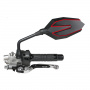 Motorrad & Roller Rckspiegel Chaft Peaky Black Red CE