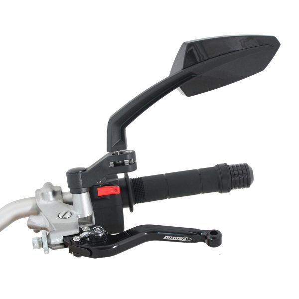 Motorrad & Roller Rckspiegel Chaft Twin Schwarz (Das Paar)