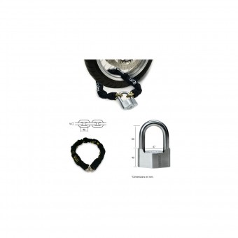 Xena Kombischloss Mini U XSU-69 SRA + Kette XC14 Zertifziert