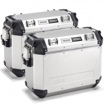 Topcase - Koffer Givi Monokey Trekker Outback 37 L Silver Pack2 Topcase - Koffer Givi Monokey Trekker Outback 37 L Silver Pack2