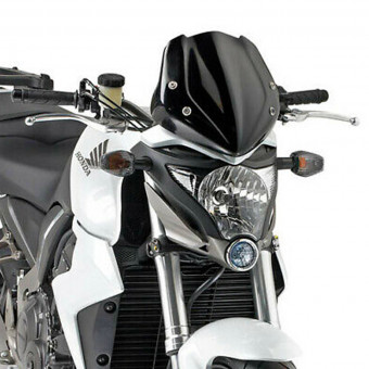 Kleine Windschutzscheibe Givi Schwarze Blase 247N Benelli BN302/Ducati Streetfigter/Honda CB1000R
