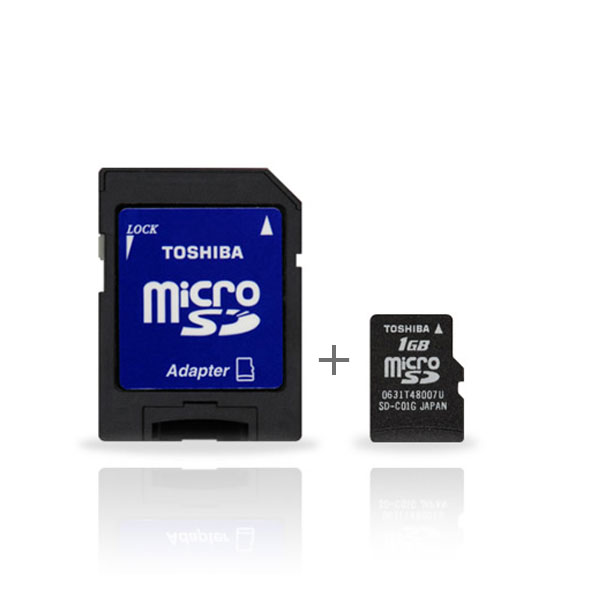 Motorrad Zubeh�r TOSHIBA Carte Memoire Micro SD + Adaptateur SD