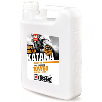 Motoröl IPONE Katana Off Road - 10W60 100 % Synthetic - 4 Liter 4T Motoröl IPONE Katana Off Road - 10W60 100 % Synthetic - 4 Liter 4T