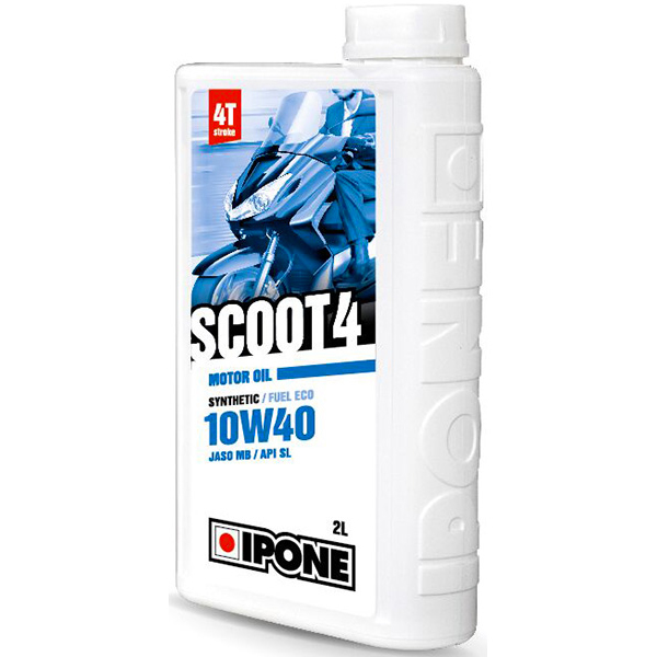 Motoröl IPONE Scoot 4 - 10W40 Synthetic - 2 Liter 4T Motoröl IPONE Scoot 4 - 10W40 Synthetic - 2 Liter 4T