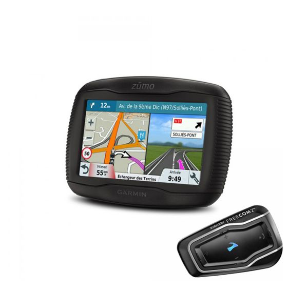 GPS-Navigation Garmin Zumo�395 Travel Edition et Scala Rider Freecom 2