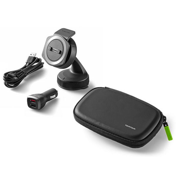 GPS Zubehr TomTom Car Mount with Charger and Case Rider 40 - Ride