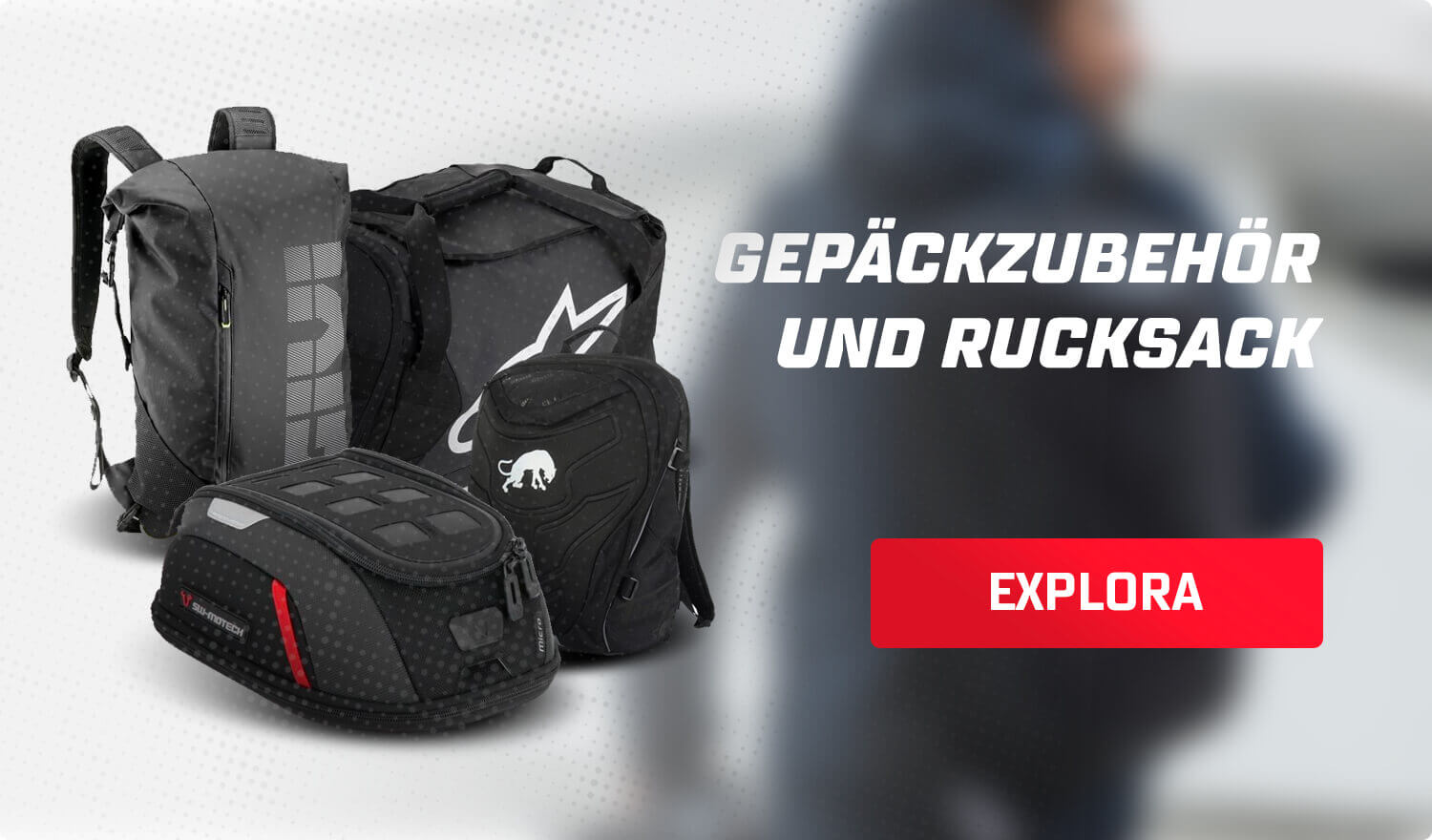 Gepäckzubehör und Rucksack