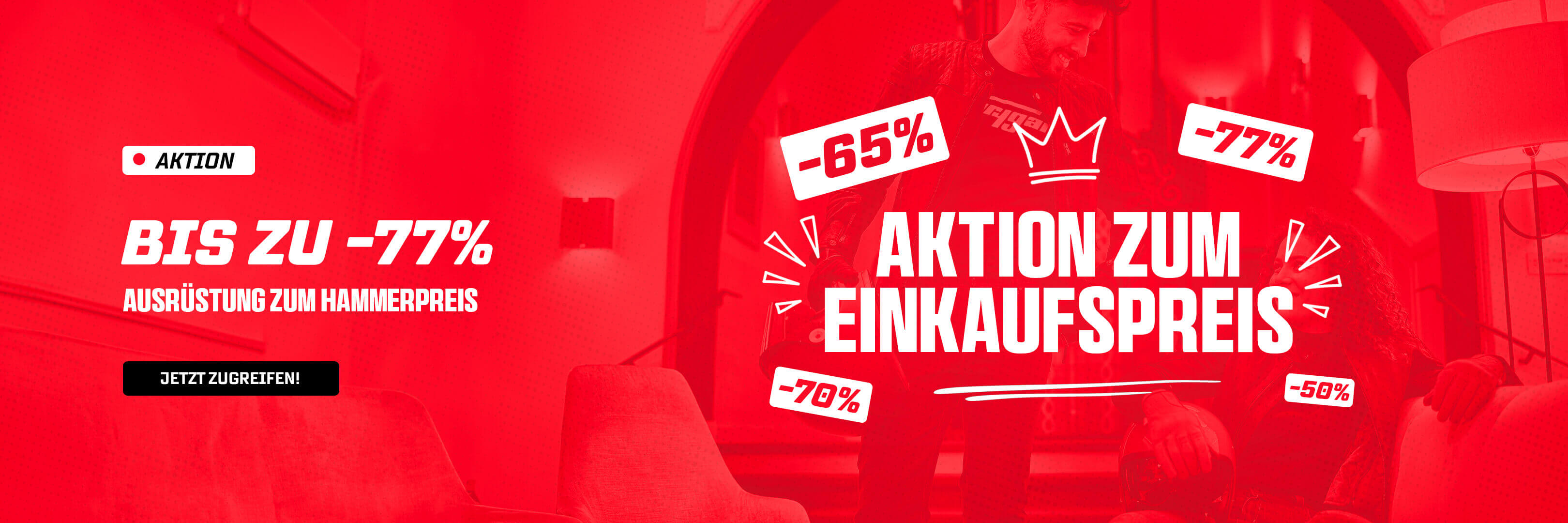 Ausrüstung zum Hammerpreis