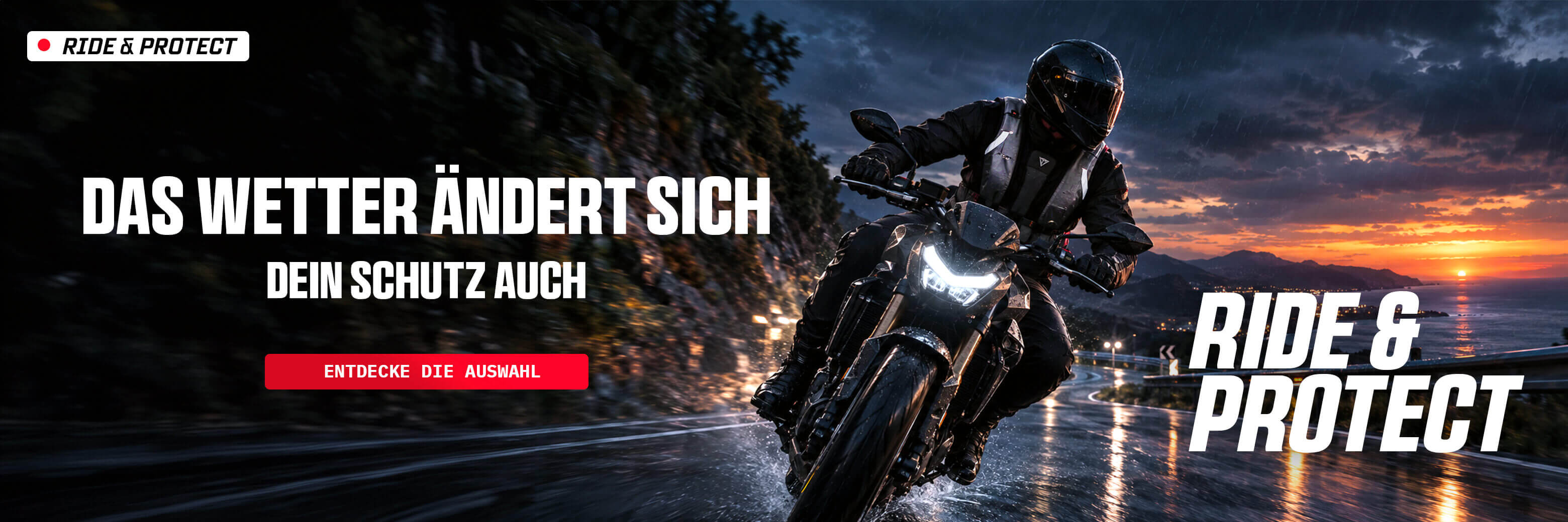 Ride & protect: das Wetter �ndert sich, dein Schutz auch
